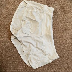 Lulu Lemon Speed Up shorts, white